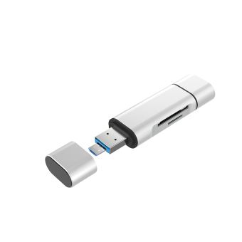 Acheter Lecteur de carte USB C vers SD / Micro SD OTG Blanc