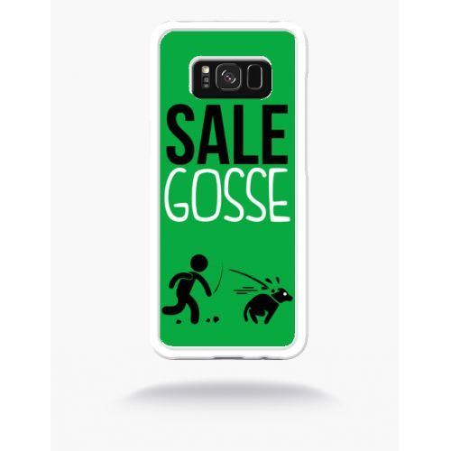 Coque sale gosse 4 compatible samsung s8 bord transparent