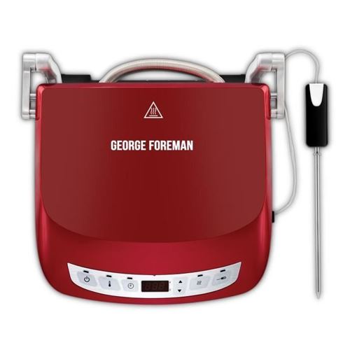George Foreman Grill Evolve Precision 24001-56 - Ecran Digital - 1440 W - Rouge