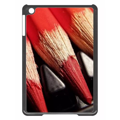 Coque tablette My-Kase pour iPad mini 2 - crayons de couleur - Noir