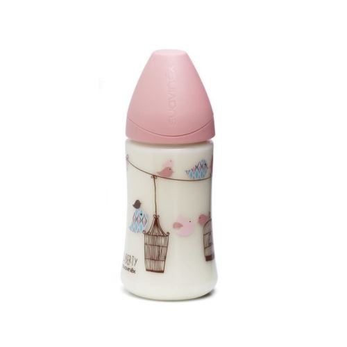 SUAVINEX Pack de 2 biberons Baby Bottle - 270 ml - Rose