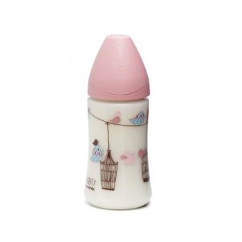 SUAVINEX Pack de 2 biberons Baby Bottle - 270 ml - Rose