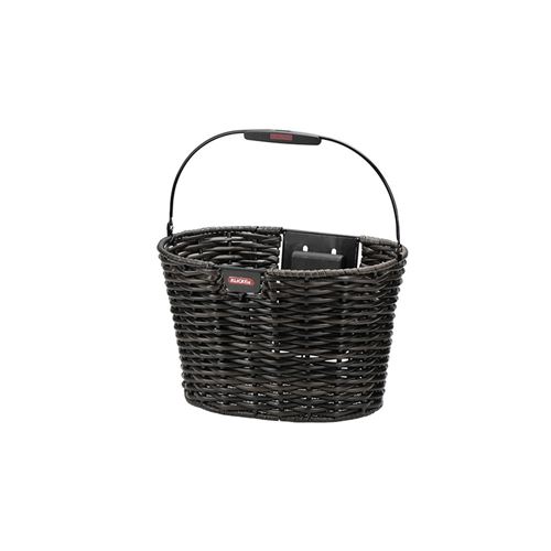 Panier av a clips tresse klickfix structura oval 16l gris avec anse 39x28x24 cm (ss fix.)