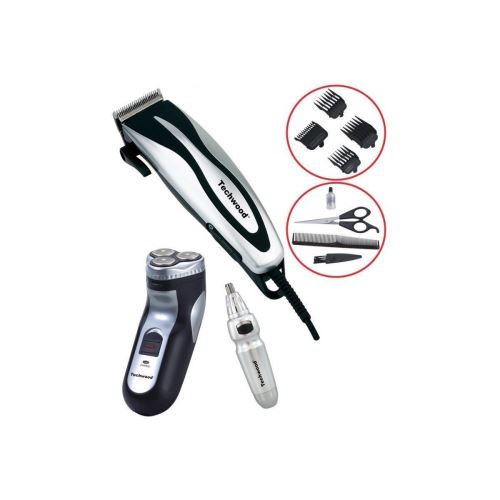 Coffret Rasoir / Epilateur / Tondeuse Silver Techwood - Tco-2530