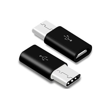 Lot De 2 Adaptateurs USB-C Vers Micro USB - Charge Rapide 18W, Transfert 480 Mbps - En Alliage Aluminium