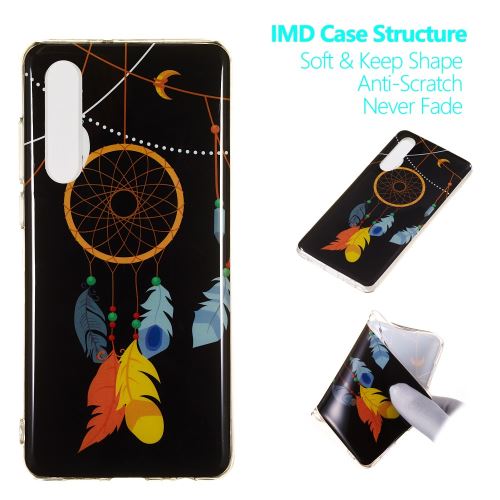 Coque en TPU impression de motifs lumineux luminescents en douceur attrape-plumes de rêve pour votre Huawei P30