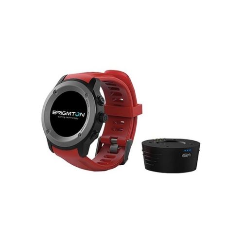 Montre intelligente BRIGMTON BWATCH-100GPS-R 1,3 LCD Bluetooth Rouge