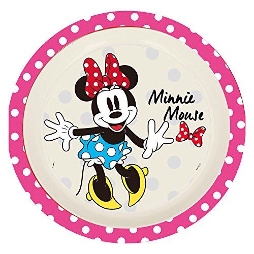 PLATO BAMBU CON ORLA Minnie Mouse GLAM DOTS