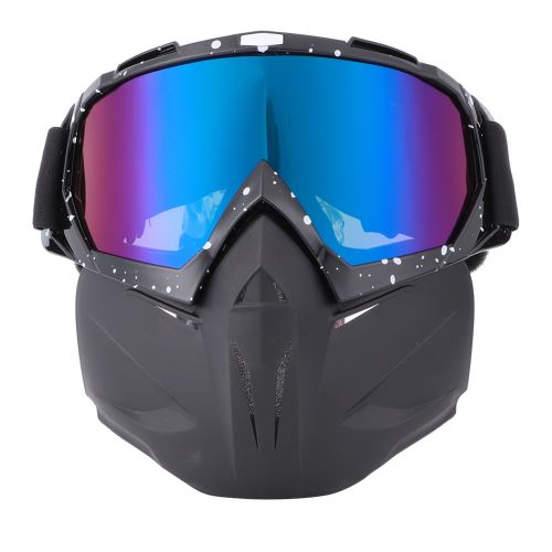 Lunettes De Ski Multifonctions - Protection Vent, Poussière, UV - Cadre Noir Mat, Verres Anti-buée - VTT, Moto, Cyclisme