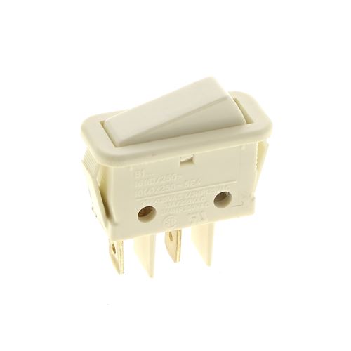 Interrupteur 2 cosses blanc momentane pour Cuisiniere Rosieres