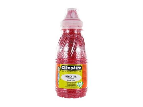 Cléopâtre NÉFERTARI - Peinture - gouache - liguide - rouge à paillettes - 250 ml