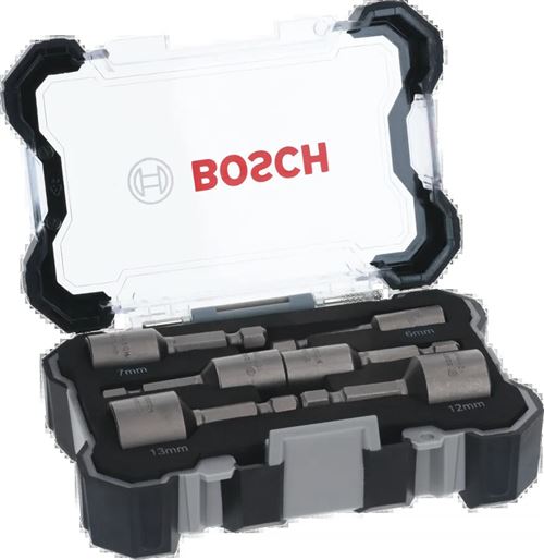 Set De 6 Douilles à Queue Bosch 6 Pans Mâle 1/4' pour Vis à Tête 6 Pans - 2608551079
