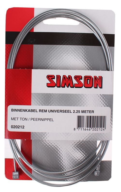 Simson Frein câble interne 2250 mm en argent