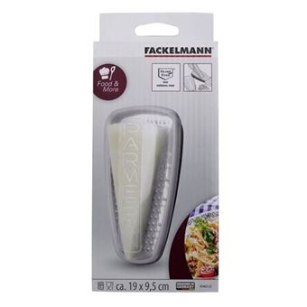 Râpe Double 3 En 1 Fackelmann – Avec Réceptacle, Gros Et Petit Trous – Acier Inoxydable, 18,5x10,5x7,5 Cm – Pour Fromage, Légumes, Fruits - 7