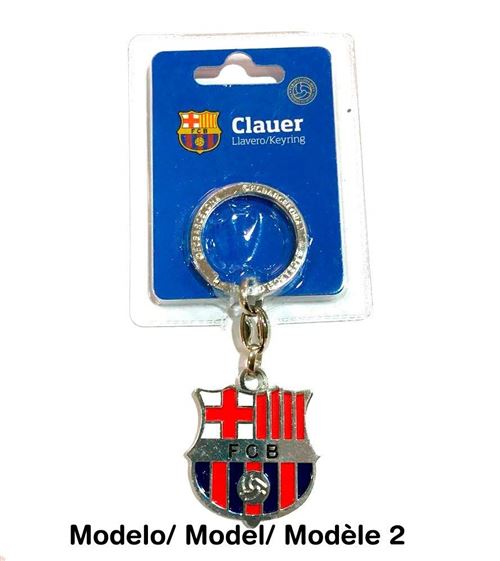 Full 90 Complète 90 FC Barcelone Silver Shield Porte-Clés
