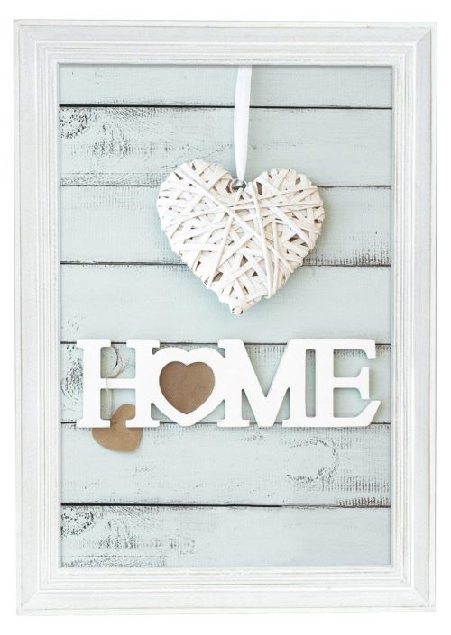 Zep Blanc T15418 Vintage Cadre Photo Bois/Verre 28 X 21 X 2, 1 Cm
