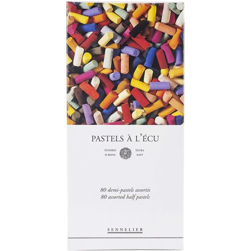 Bo&icirc;te De 80 Demi-Pastels A L'&Eacute;cu - Assortiment - Sennelier