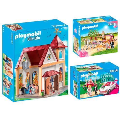 Playmobil 6871 9427 5053 City Life Set Mariage 3 Boites 5553 9427 6871 Playmobil Achat Prix Fnac