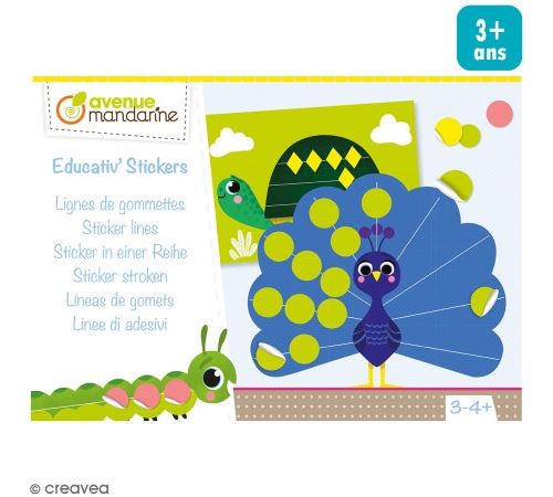 Kit créatif éducatif - Ligne de gommettes