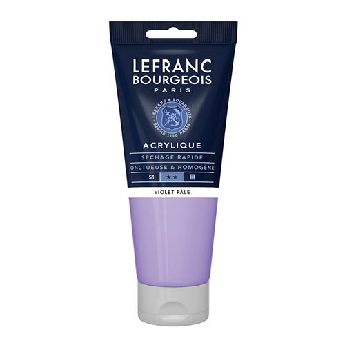 Lefranc Bourgeois - Peinture - peinture acrylique - violet pale - opaque - satin - fine - 200 ml