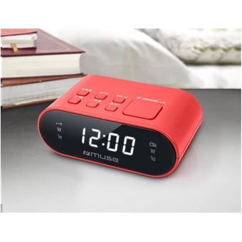 Muse M-10 RED - Radio-réveil - rouge