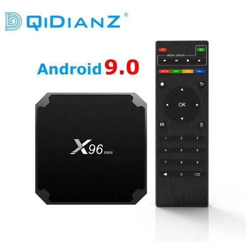 Smart TV BOX X96mini 2 Go+16 Go Android 9.0S905W Quad Core Lecteur Multimédia WiFi 4Kx2K HD