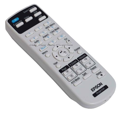 Epson - Télécommande - pour Epson EX3240, EX5240, EX-5240, EX5250, EX7240, EX9200; PowerLite S31, U32, W04, W32, X36
