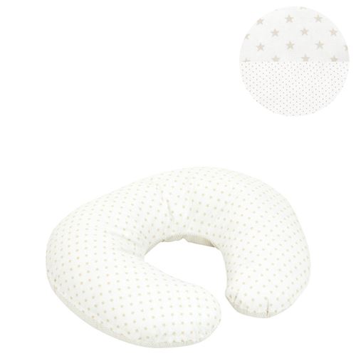 Cambrass coussin d'allaitement petit star beige 58 x 45 cm