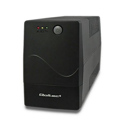 qoltec 53970 UPS, Monolith, 650 VA, 360 W Noir