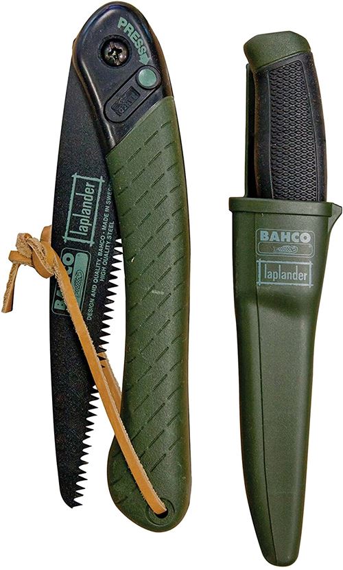 Set couteau et scie pliable Bahco LAP-KNIFE 190 mm