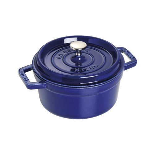 STAUB Cocotte en Fonte, Ronde, &Oslash; 20 cm, 2,24 L, Bleu Intense