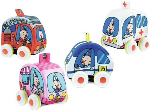 Studio 100 set de voiture Bumba junior textile 4 pièces