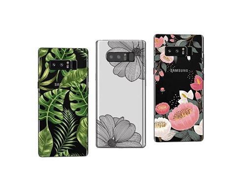 Samsung Galaxy Note 8 Pack de 3 Coques souples et résistantes anti choc avec motifs
