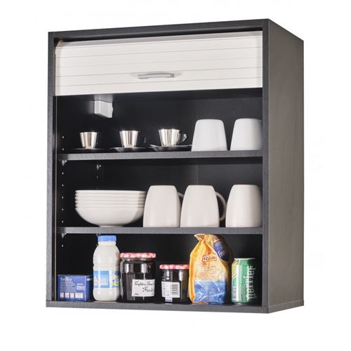 Meuble Cuisine Noir Bicolore 60 cm H 72 cm - Coloris: Blanc