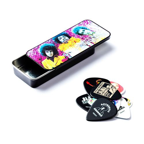 Boite de 12 mediators medium dunlop jimi hendrix are you experienced