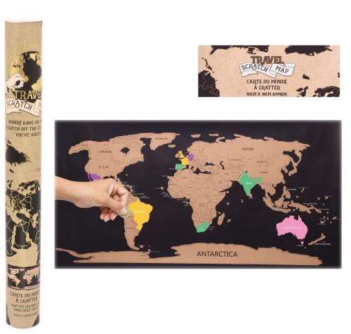 Carte à gratter des voyageurs