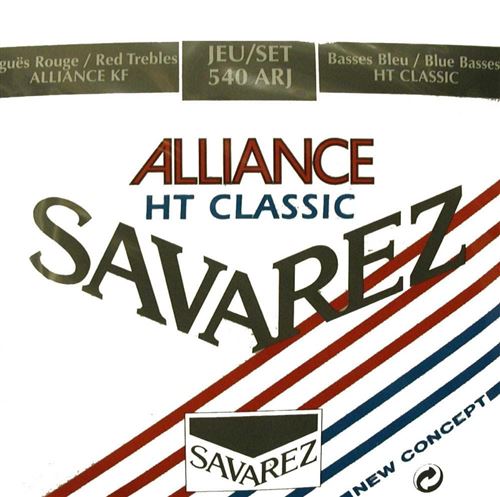 Jeu de cordes savarez 540arj alliance rouge/bleu tirant normal/fort