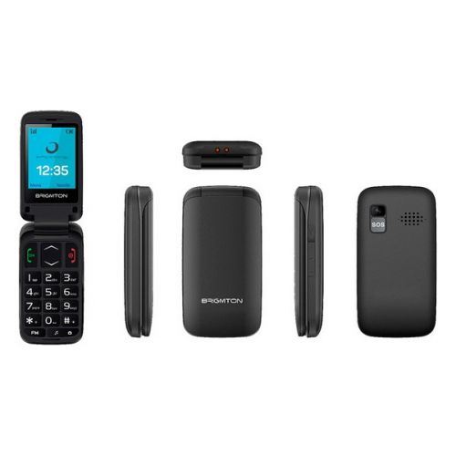 Téléphone Portable BRIGMTON BTM-5 2,4 TFT Bluetooth FM Noir