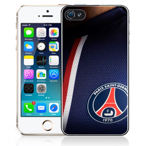 Coque pour iPhone 5C maillot bleu psg paris saint germain