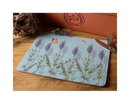 Creative Tops Kew Gardens Lavande Edge sets de Table Dos en liège Argenté - 5141827