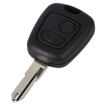 Coque Clé de voiture 2 boutons non coupés pour Peugeot 206 - Coque et étui  téléphone mobile - Achat & prix