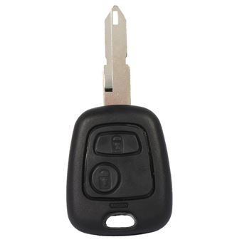 Acheter Coque de clé télécommande de voiture à 3 boutons, avec lame HU83  non coupée, pour Peugeot
