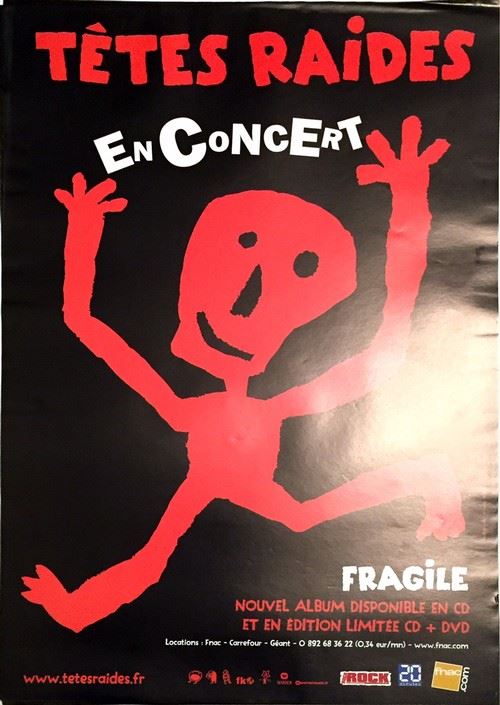 Têtes Raides - 40x60 cm - AFFICHE / POSTER État correct - N/A reconditionné disponible sur Fnac