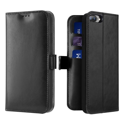 Etui en PU avec noir pour votre Apple iPhone 7 Plus/8 Plus 5.5 pouces