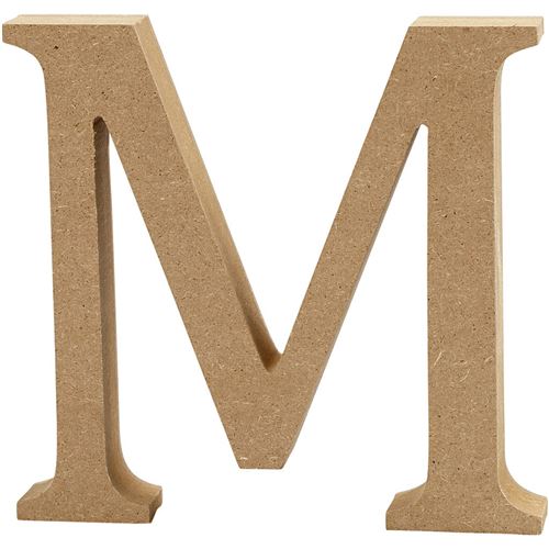 Creotime lettre en bois M 8 cm