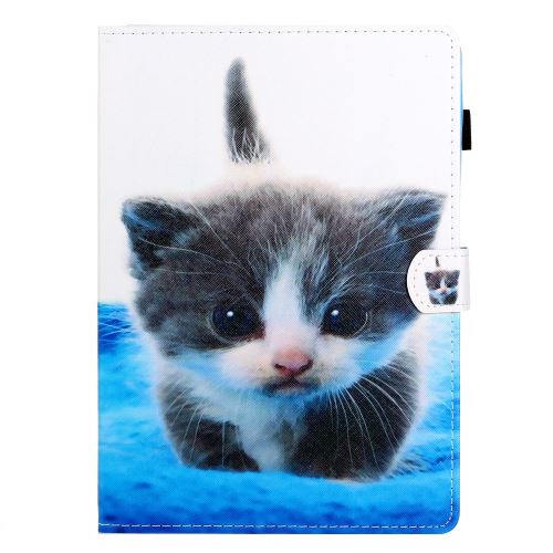 Etui en PU + TPU impression de motifs avec porte-cartes chat pour votre Apple iPad Pro 11 pouces (2020)/(2018)
