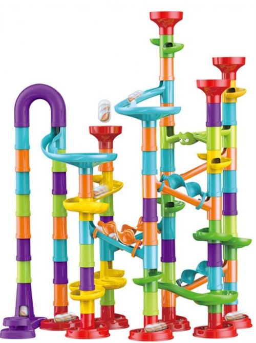 Johntoy piste de billes Super Run Set junior 32 x 23 cm 113-pièce