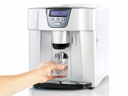 Machine à glaçons et distributeur d'eau avec écran et boîtier en acier  inoxydable EWS-2350