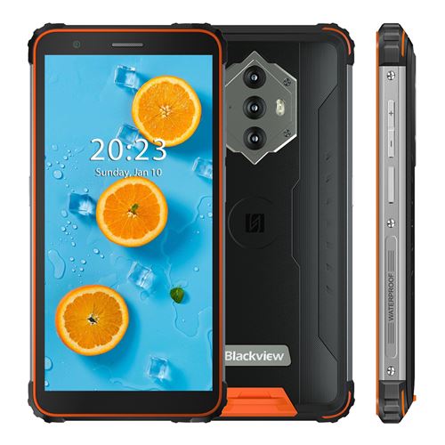 Smartphone Blackview BV9700 Pro Étanche IP68 6Go+128Go Écran 5.84 Helio P70,Téléphone portable 4G 16MP caméra Android 9.0 Incassable - Gris