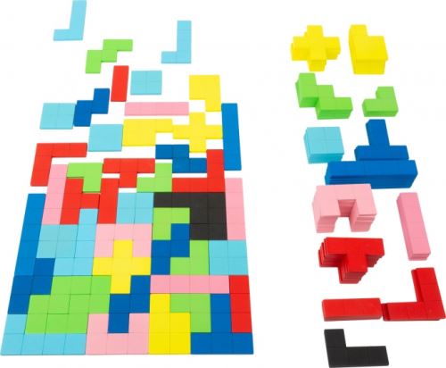 Small Foot set Tetris-puzzelde jeu bois junior 114-pièces